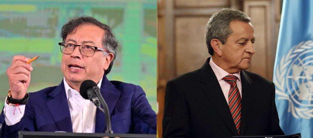 El Presidente Gustavo Petro y José Antonio Salazar.
