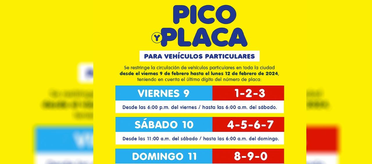 Pico y placa de Barranquilla durante Carnaval.