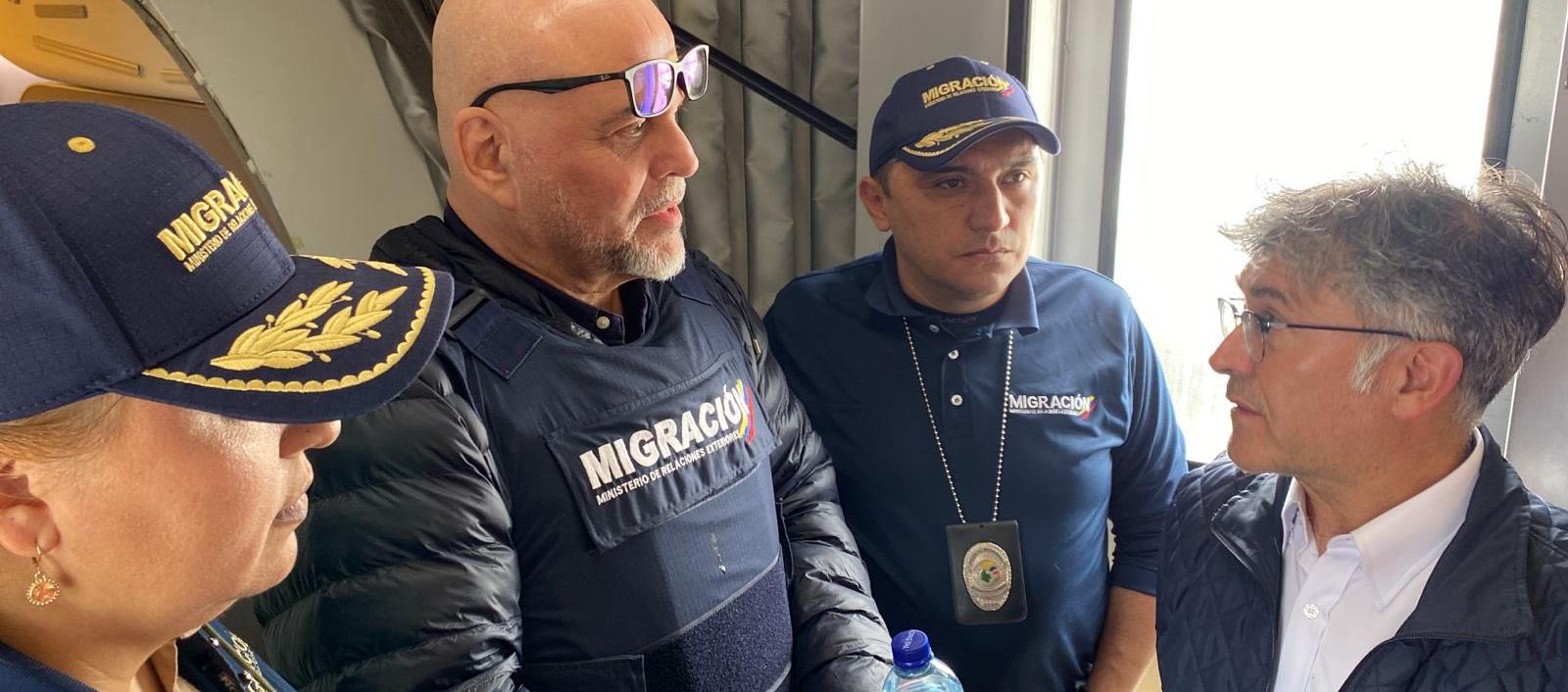 Salvatore Mancuso a su llegada este martes a Colombia. 