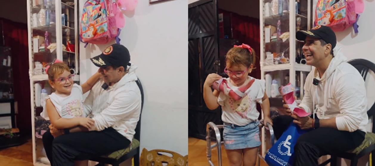 El alcalde Alejandro Char visitó a Sarita.