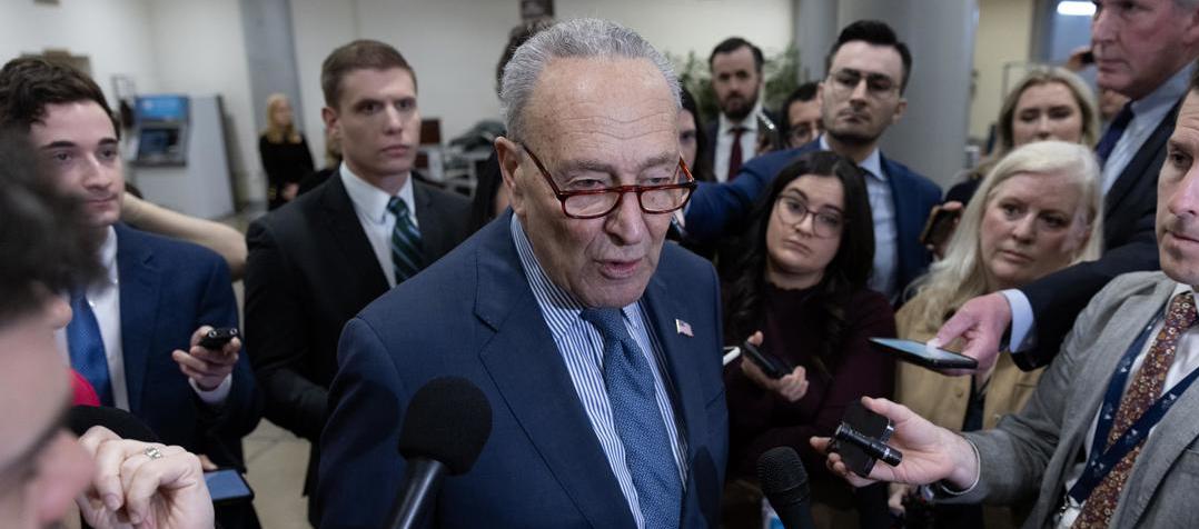 El líder de la mayoría demócrata del Senado, Chuck Schumer.