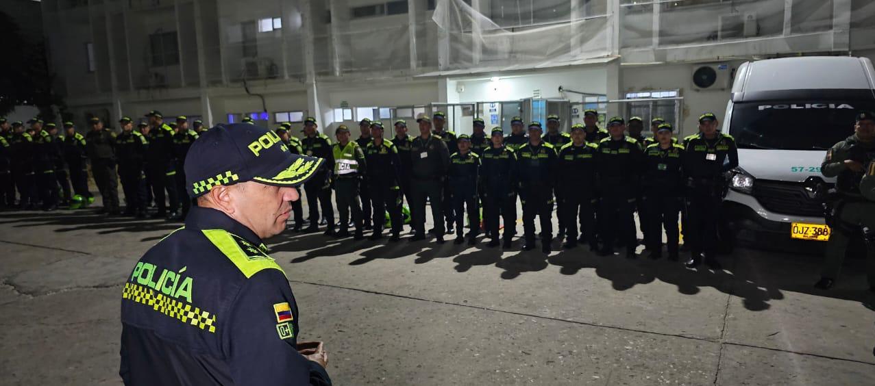 Operativos de seguridad de la Policía. 