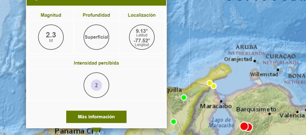 Temblor tuvo como eje central Panamá. 