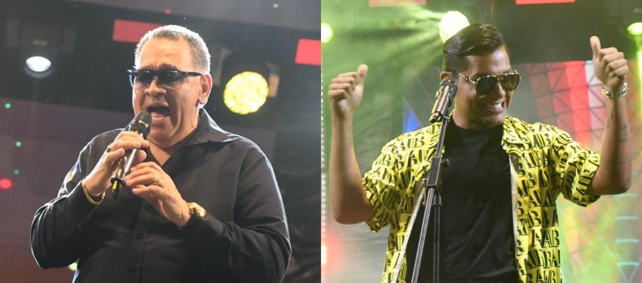 Tito Nieves y Juanda Caribe.