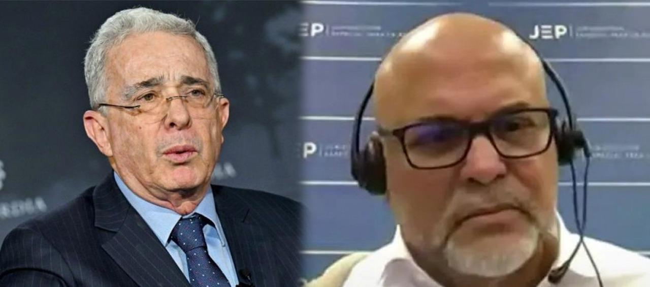 Álvaro Uribe y Salvatore Mancuso.