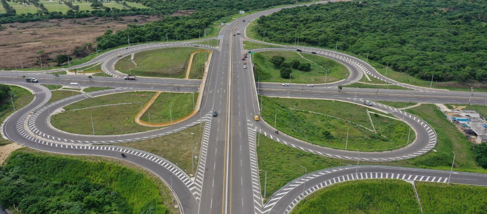 Sector con doble calzada de la vía Barranquilla - Cartagena fue entregado en 2021.