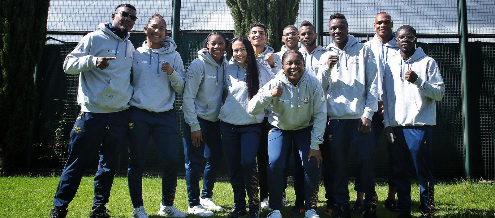 Integrantes de la Selección Colombia de boxeo. 