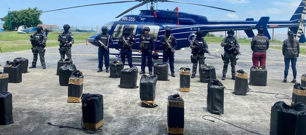 El cargamento de cocaína incautado