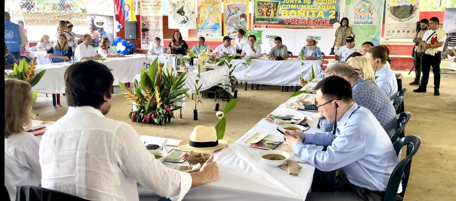 El Consejo de Seguridad de la ONU se trasladó a Caquetá para hablar con firmantes de paz