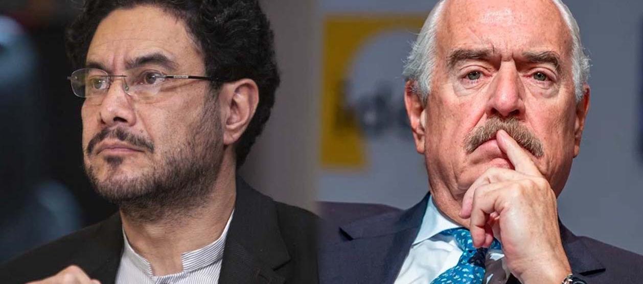 El senador Iván Cepeda y el expresidente Andrés Pastrana