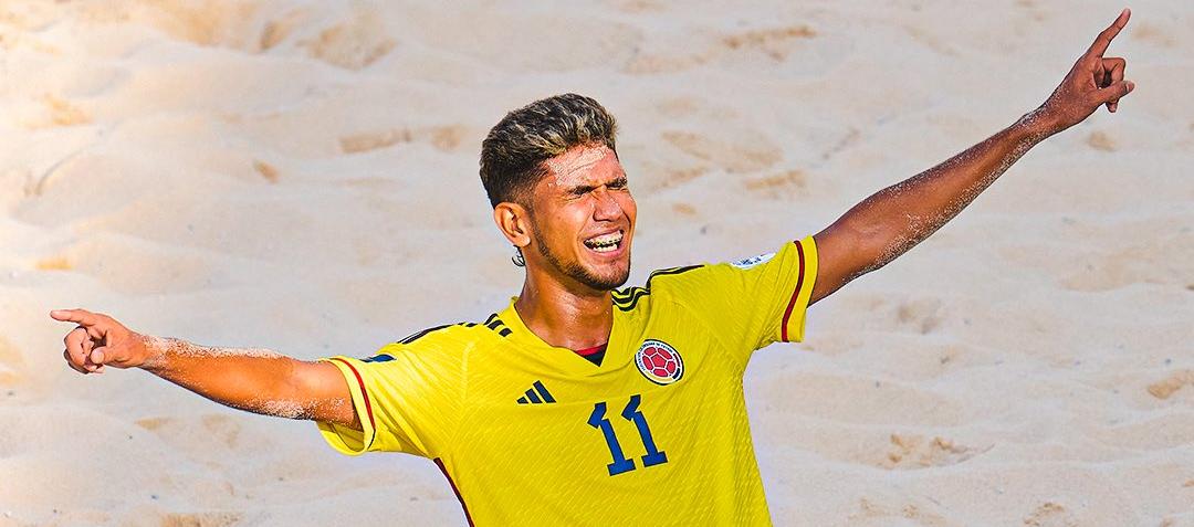  El atlanticense Esléider Ávila, autor del primer gol de Colombia ante Japón. 