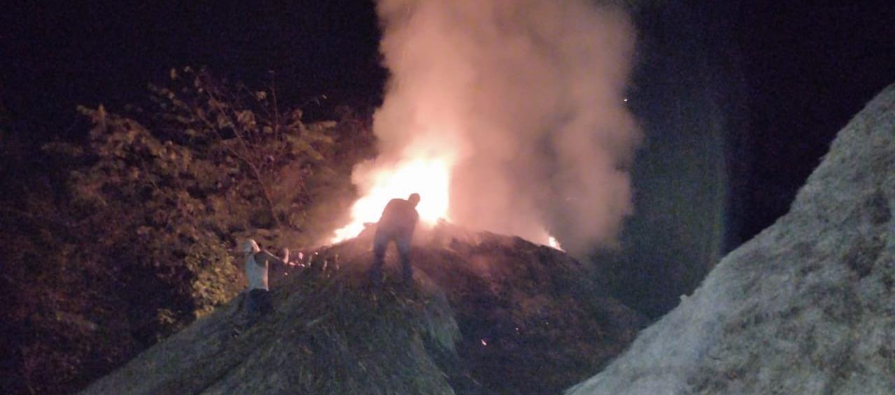 Las llamas alcanzaron varios metros de altura