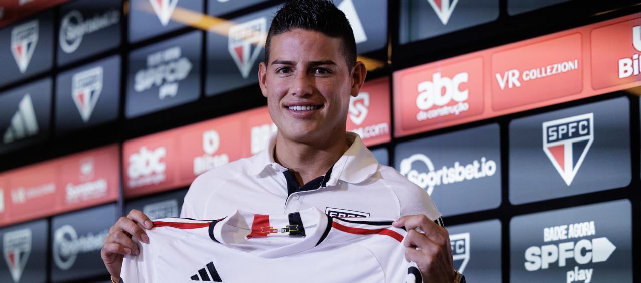 James Rodríguez se unió al Sao Paulo en agosto de 2023. 
