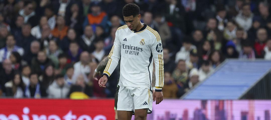 Jude Bellingham abandonó la cancha en el minuto 57. 