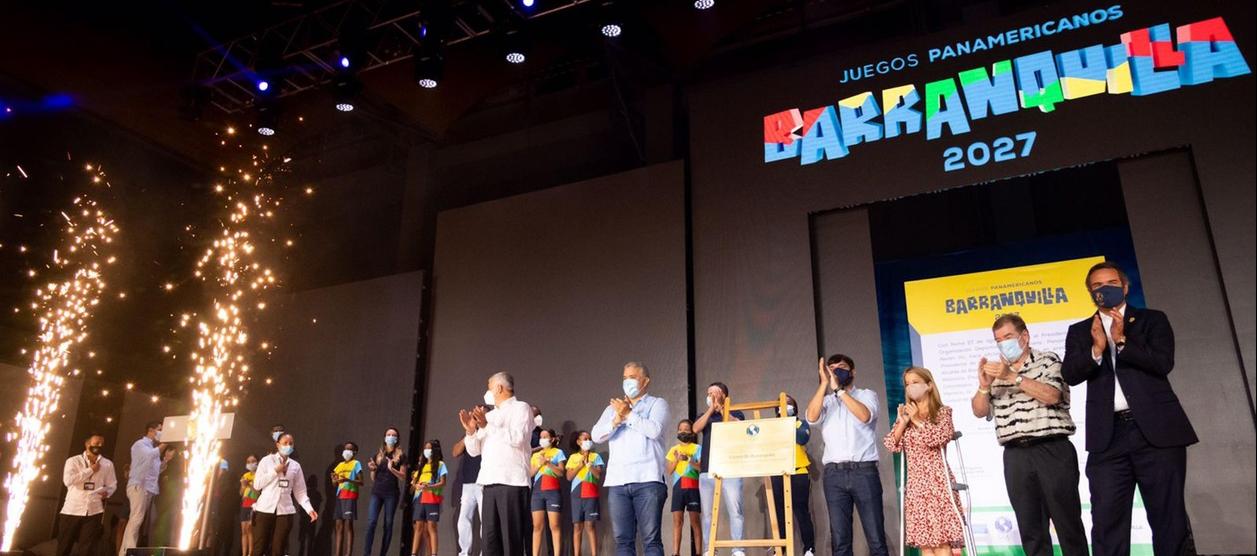 El expresidente Iván Duque vino a la ciudad a presenciar el anuncio de Barraquilla como sede de los Panamericanos 2027. Fue en agosto de 2021