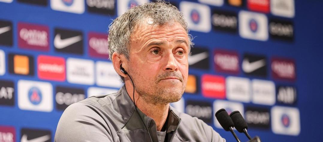 Luis Enrique, entrenador del París Saint Germain.