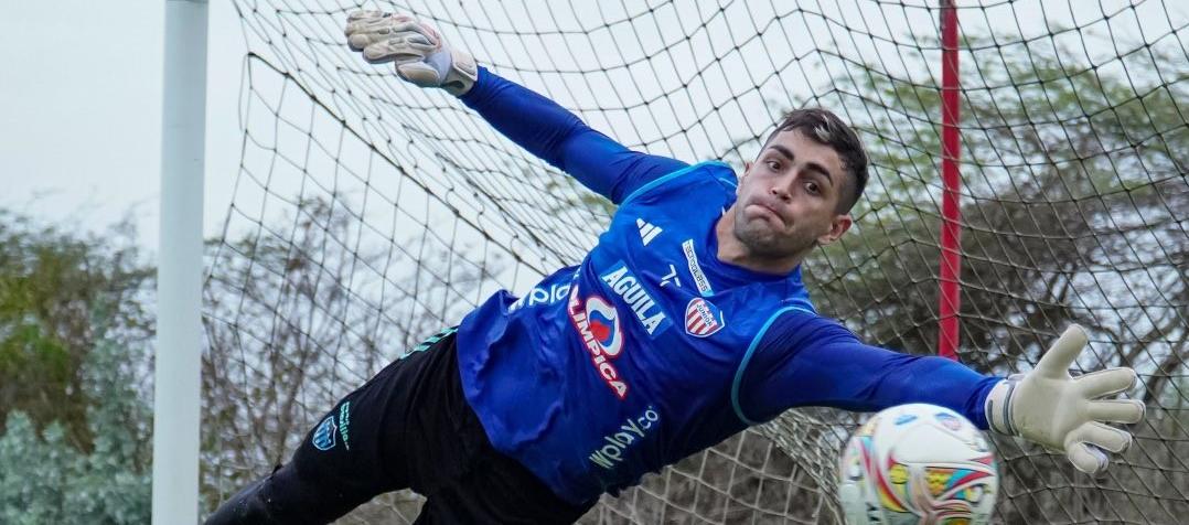 Santiago Mele, portero uruguayo del Junior. 