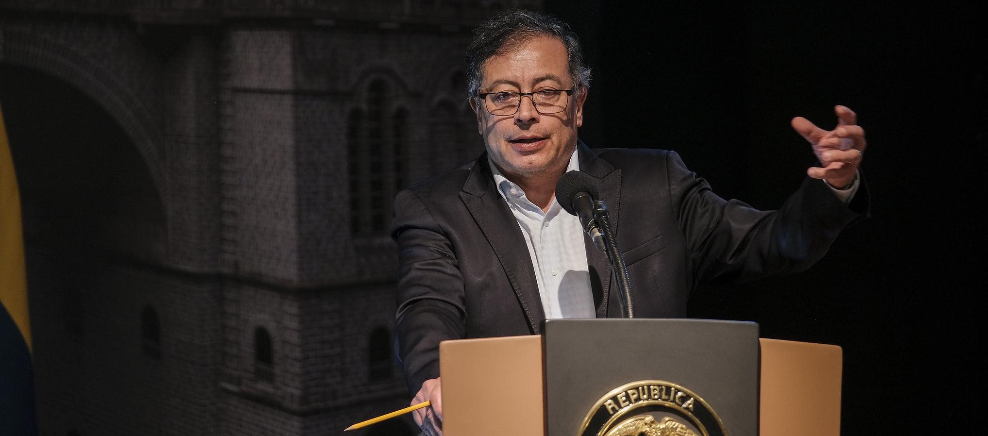 Gustavo Petro durante su intervención en la Vitrina Turística de Anato. 