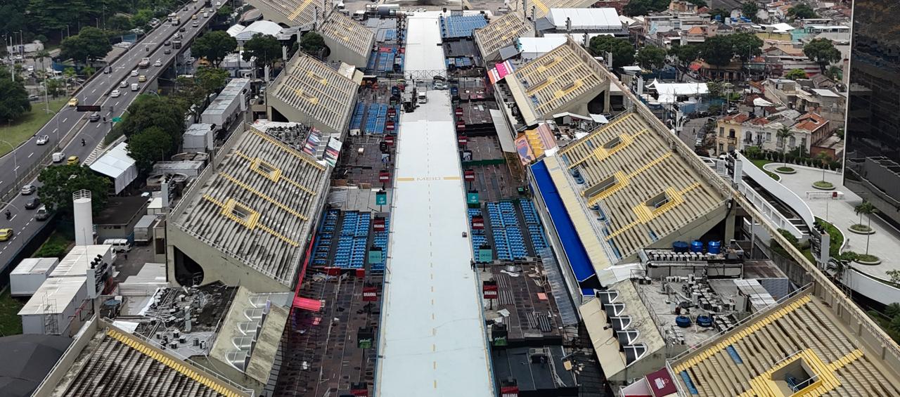 El sambódromo de Río de Janeiro. 