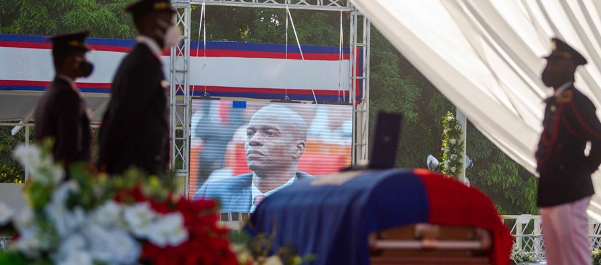 Honras fúnebres del expresidente de Haití Jovenel Moïse.