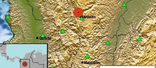 El epicentro del temblor fue Bello