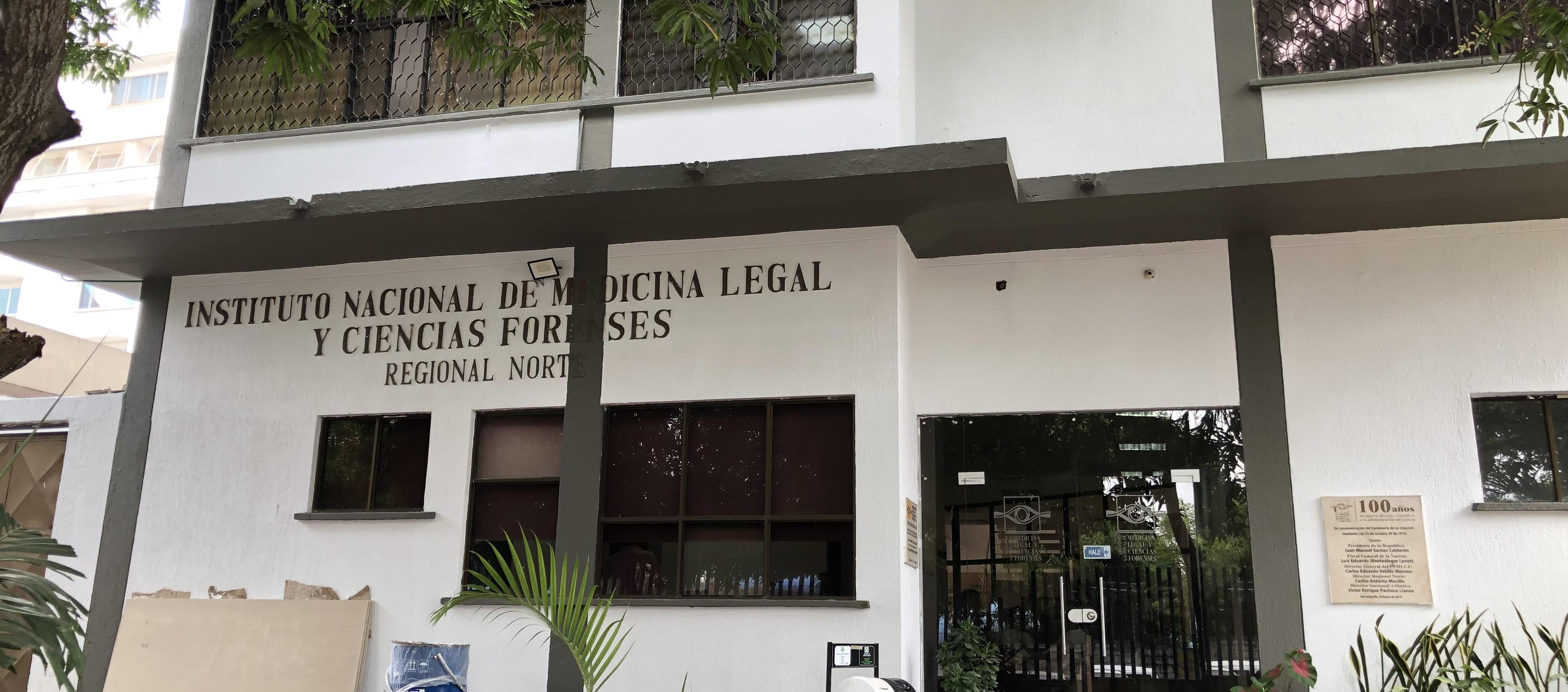 Fachada de Medicina Legal en Barranquilla.