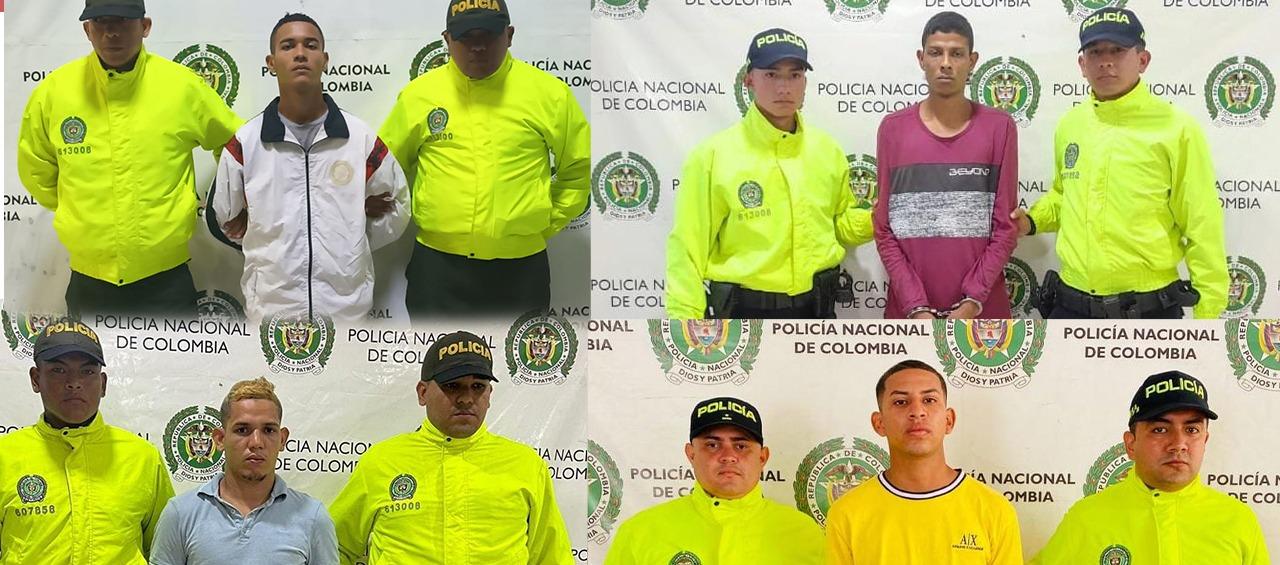 4 capturados en Malambo. 