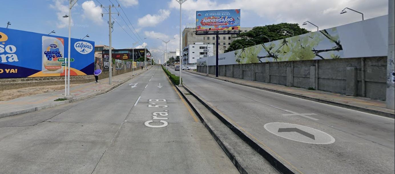 Carrera 51B con calle 92.