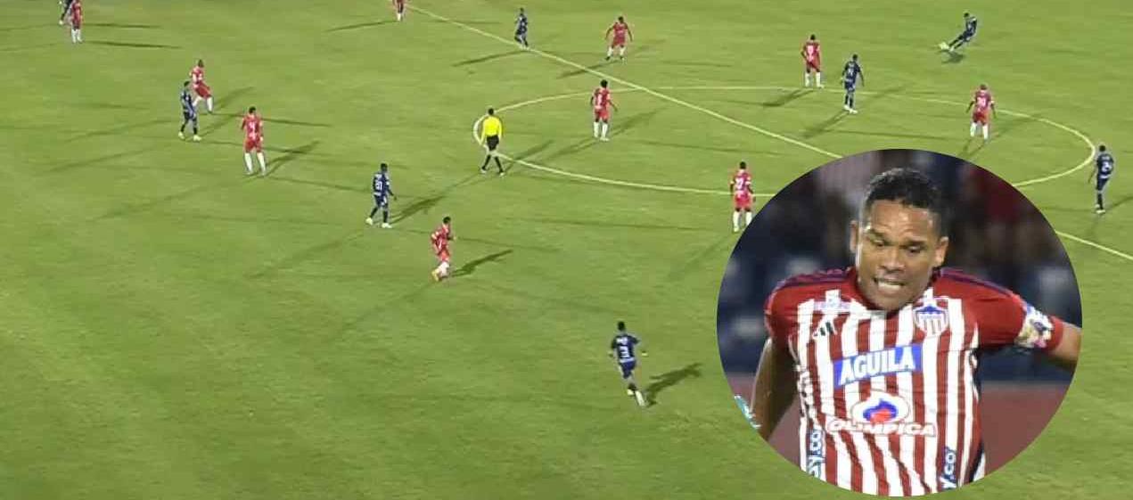 El primer gol anulado a Junior fue por fuera de lugar de Edwin Herrera.