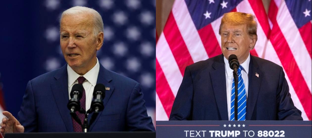 Joe Biden y Donald Trump.