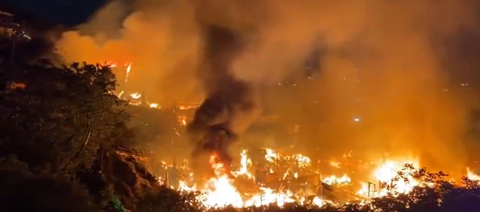 Imagen del incendio.