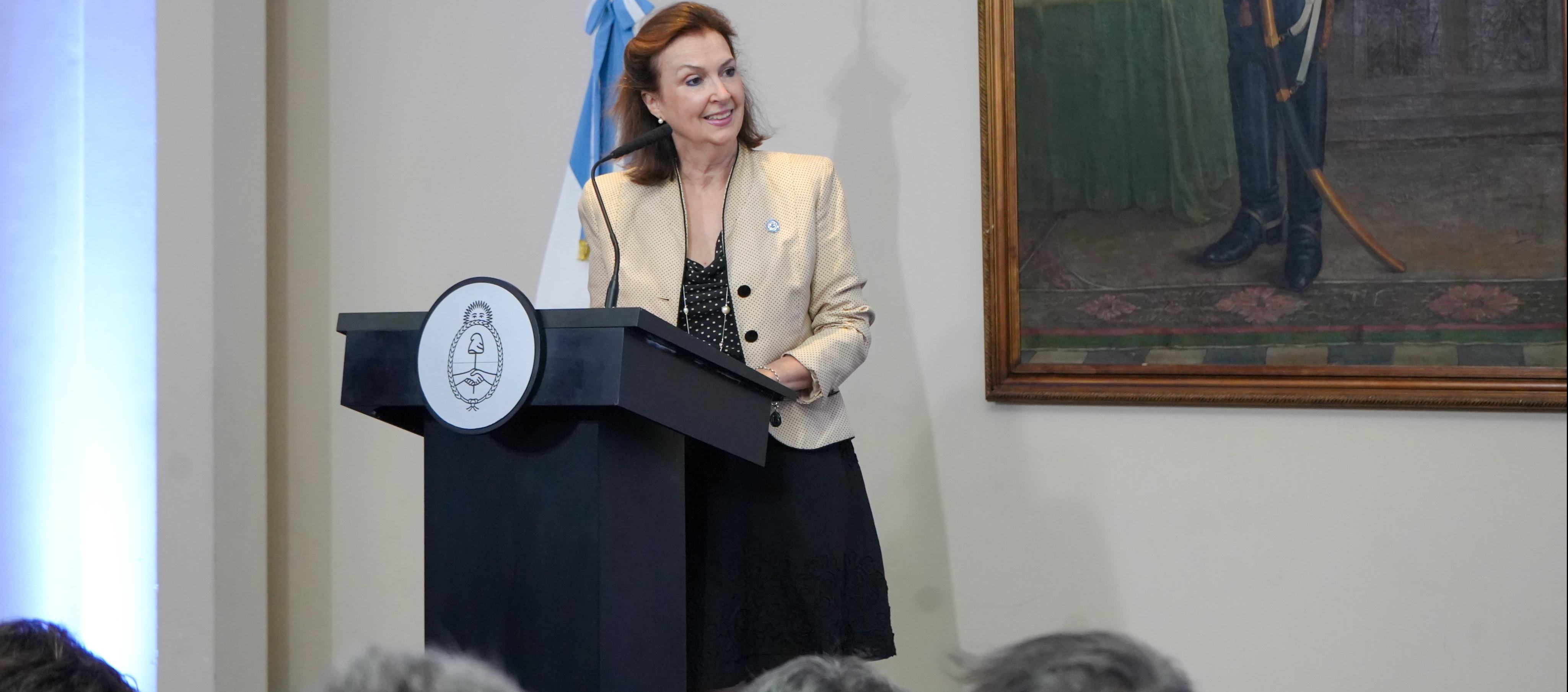 La canciller de Argentina, Diana Mondino.
