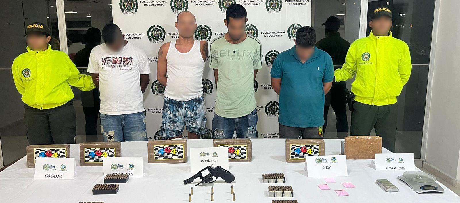 Capturados por la Policía de Cartagena. 