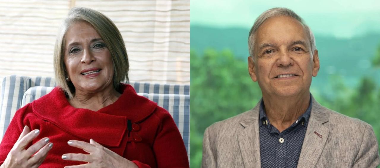 Cecilia López y Ricardo Bonilla.