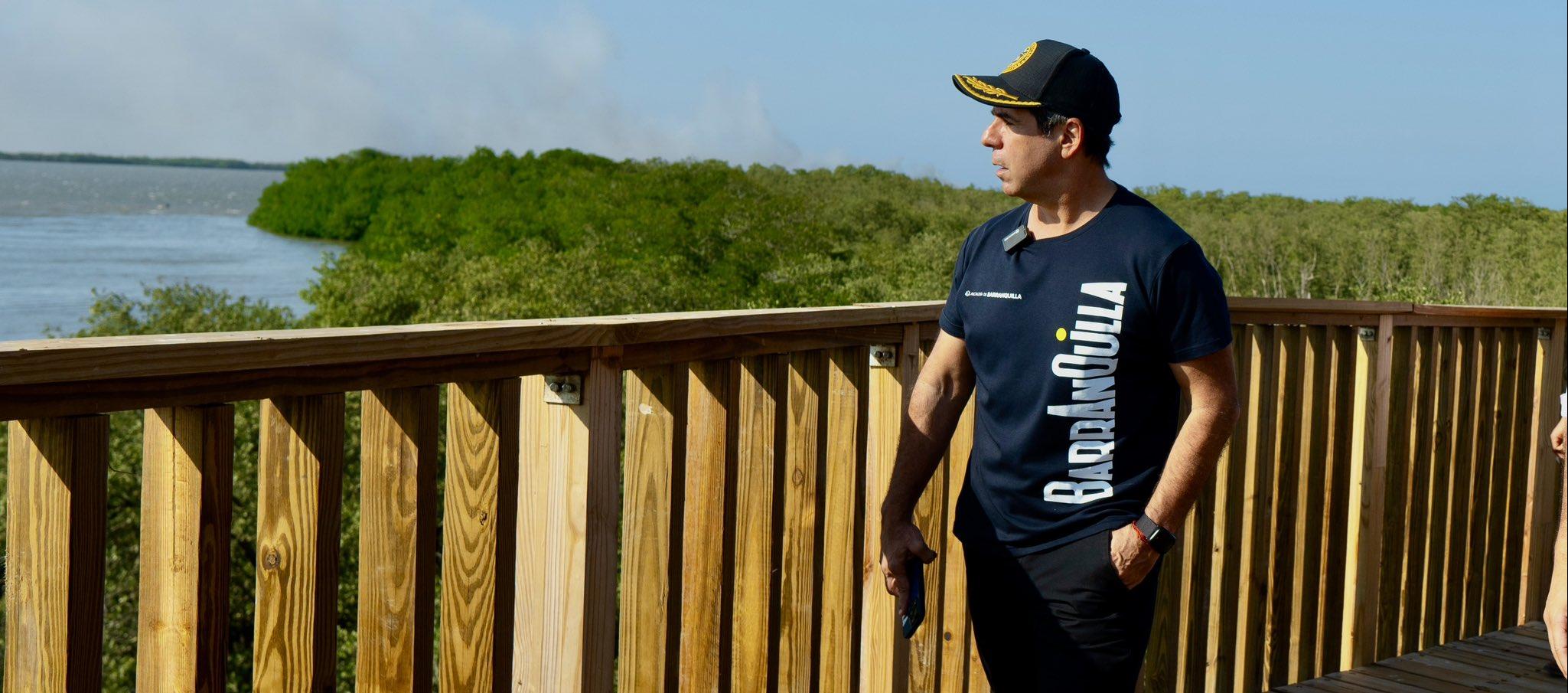 El Alcalde Char en el ecoparque Mallorquín.