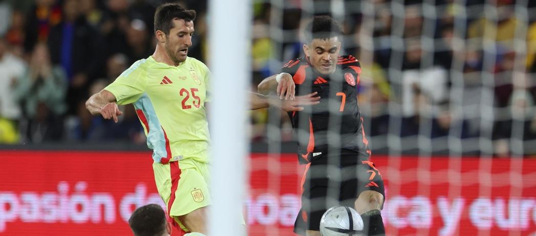 Luis Díaz en una acción de ataque.