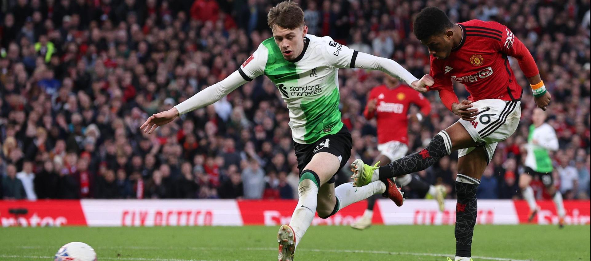 Amad Diallo marcó en el tiempo agregado de la prórroga.