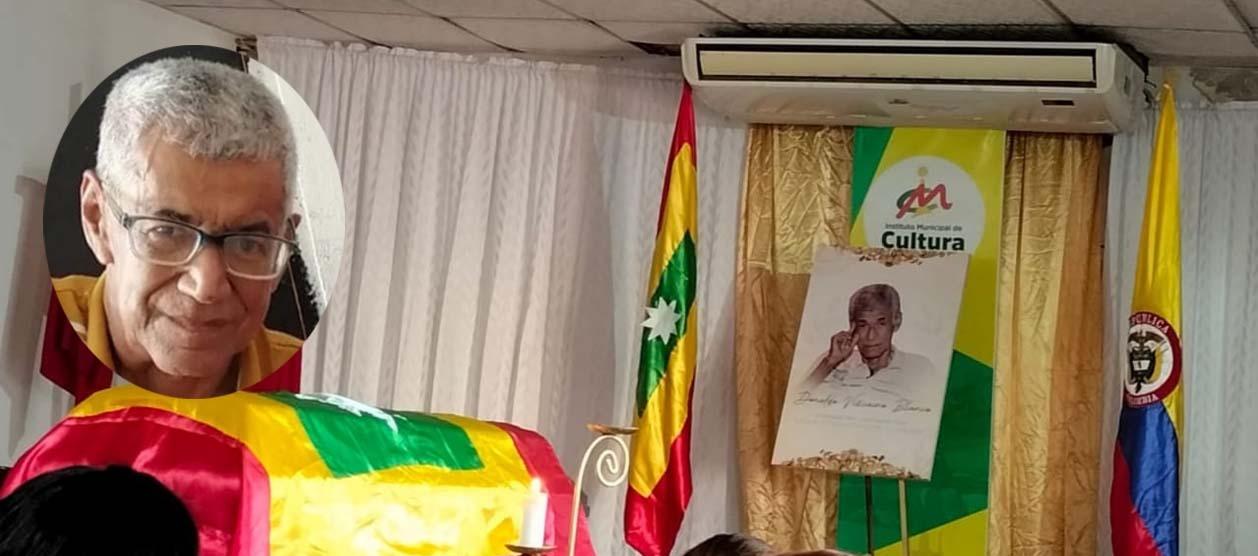 Donaldo Vizcaíno fue homenajeado en cuerpo presente en la Casa de la Cultura de Malambo. 