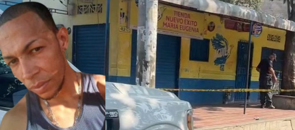 Enyerbeth Chourio y el sitio donde fue asesinado.