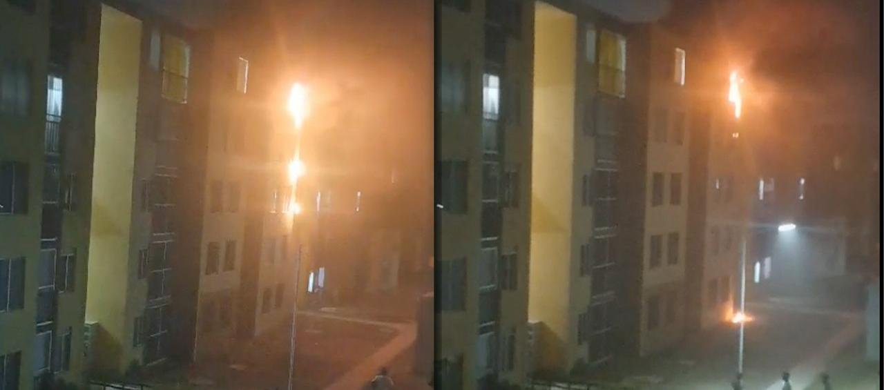 Incendio en apartamento de Soledad. 