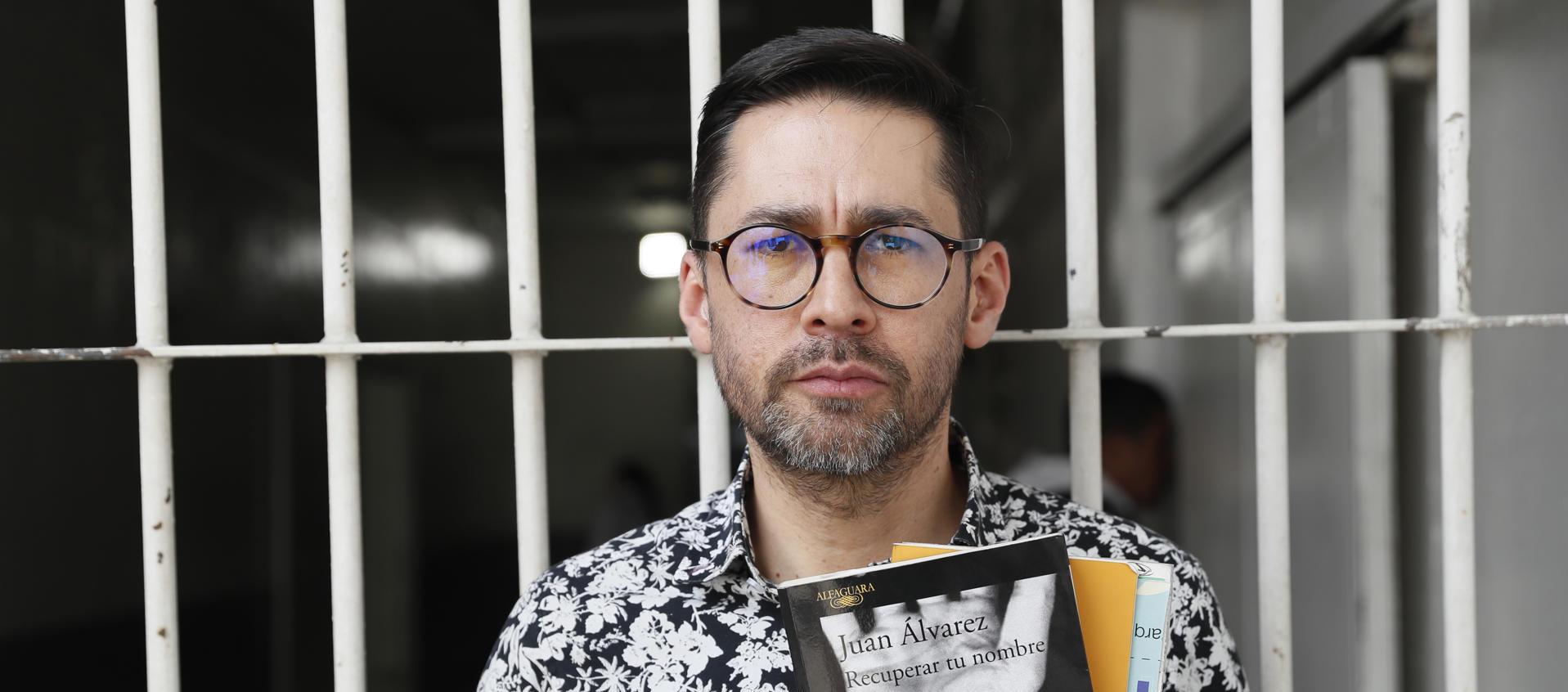 Juan Álvarez en la cárcel La Modelo de Bogotá.