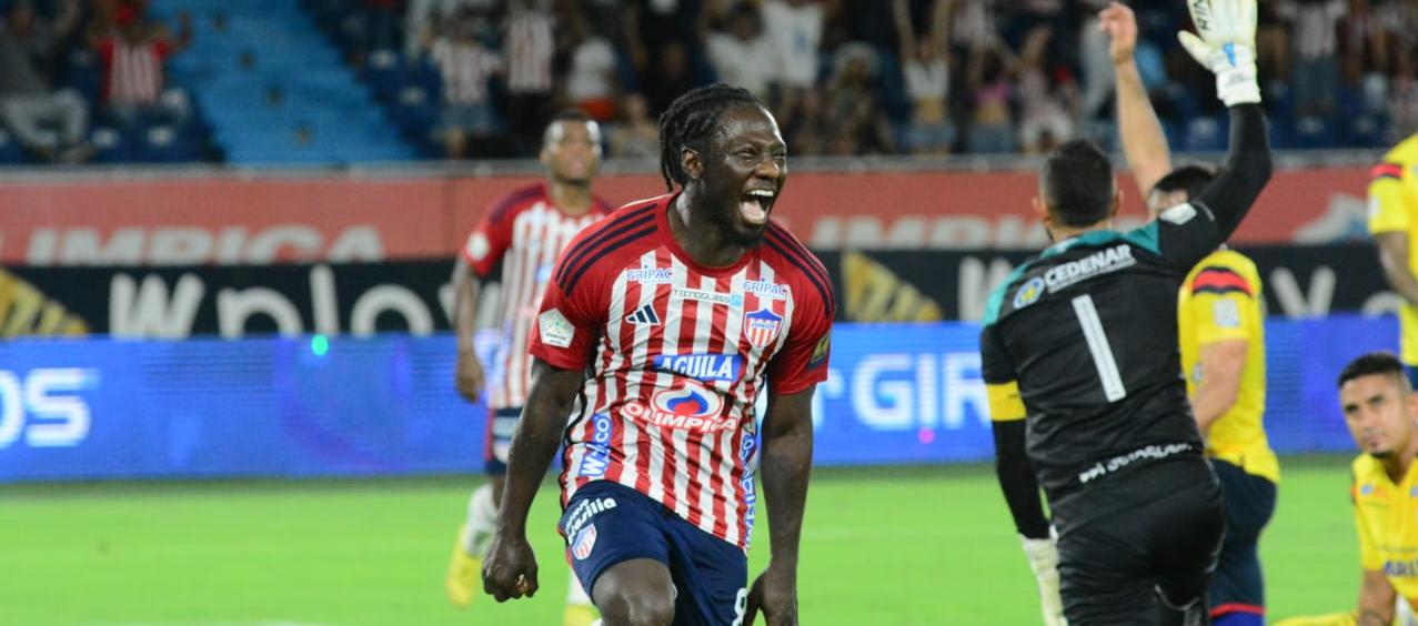 Yimmi Chará se perdió los últimos tres partidos del Junior. 