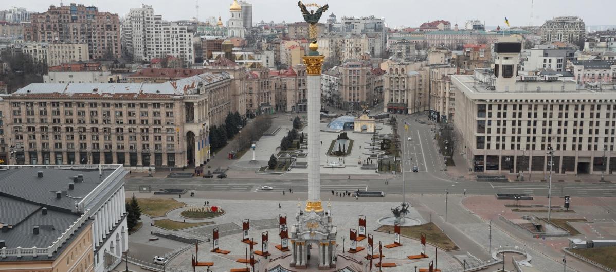 Kiev, capital de Ucrania. 