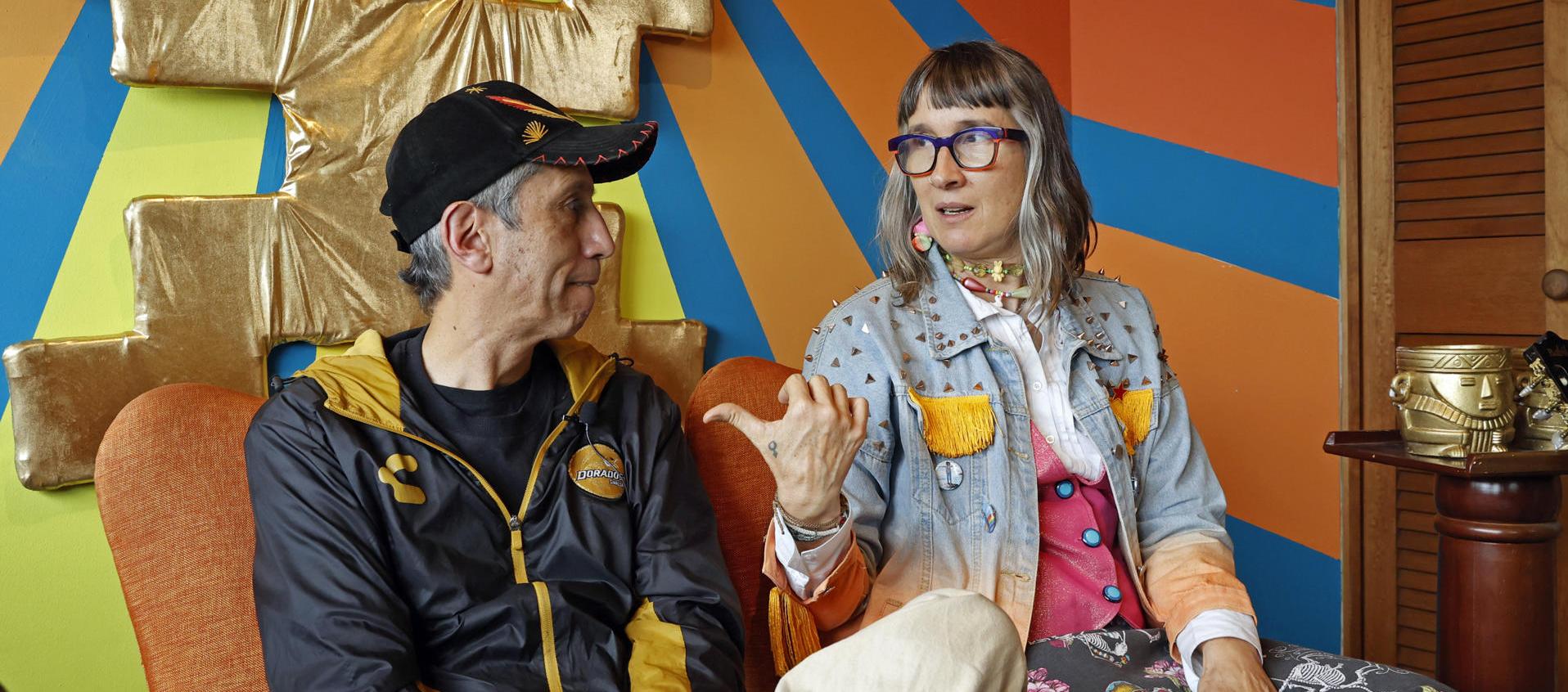 Los cantantes Andrea Echeverri y Héctor Buitrago del grupo Aterciopelados