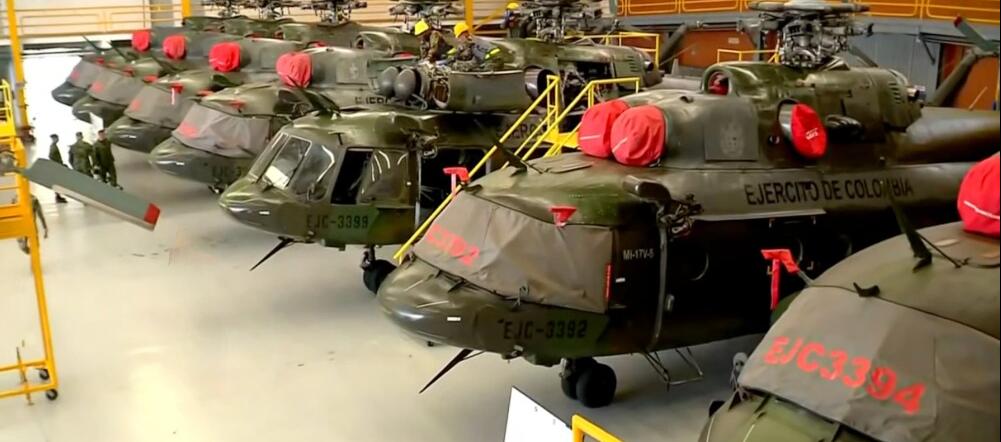 Los helicópteros están en la base de Tolemaida.