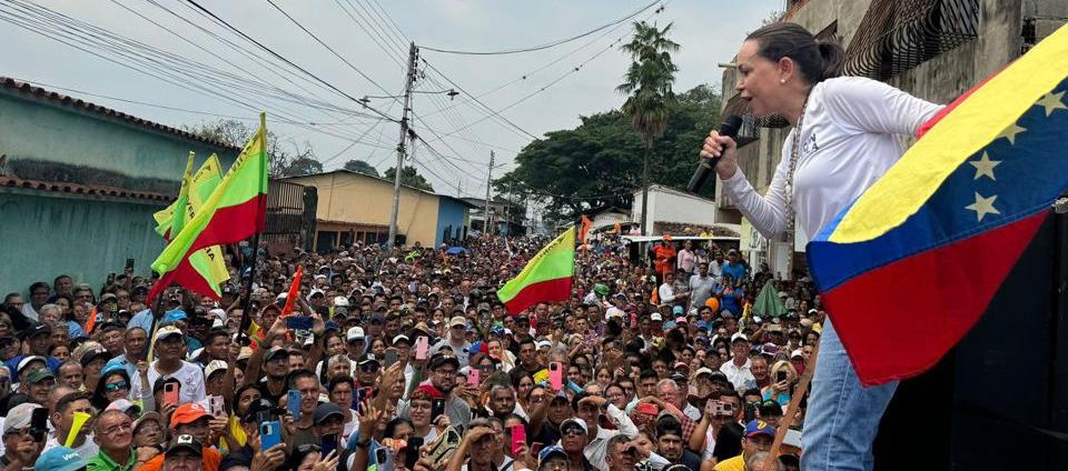 La líder opositora María Corina Machado.