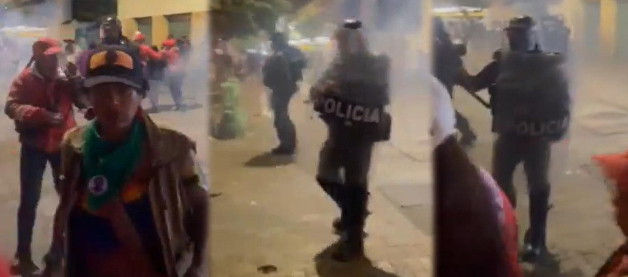 Imágenes de la intervención del Esmad.