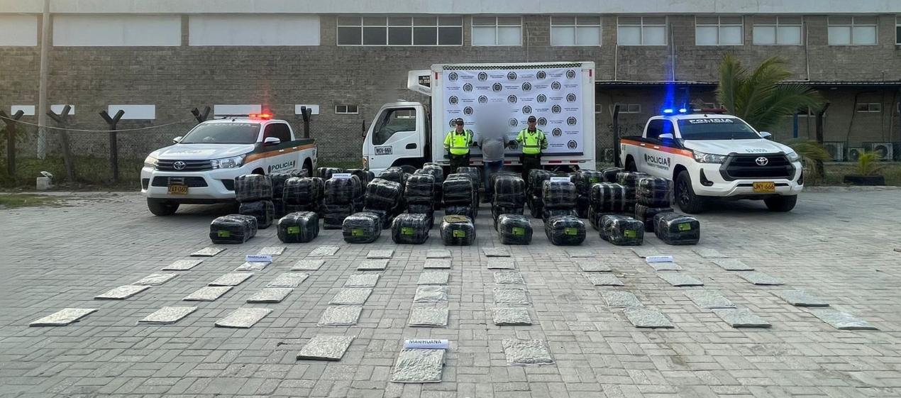 Marihuana incautada por la Policía. 