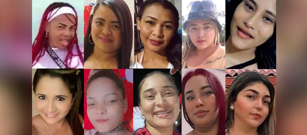 Mujeres asesinadas en el Atlántico. 