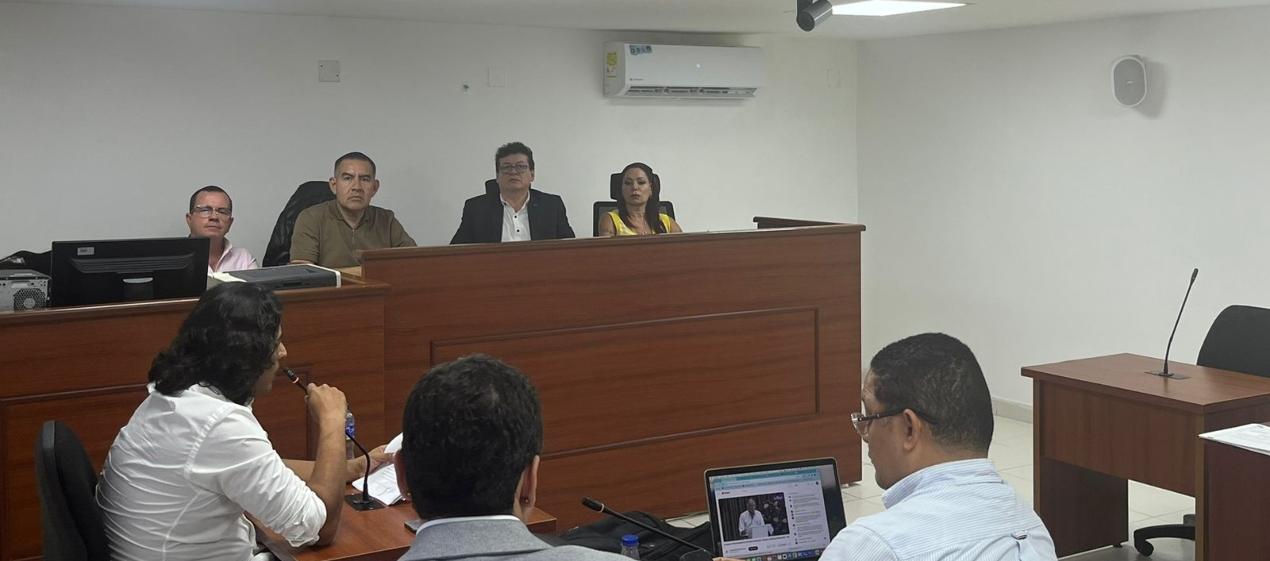 Aspecto de la audiencia de Nicolás Petro ante la Comisión de Acusación. 